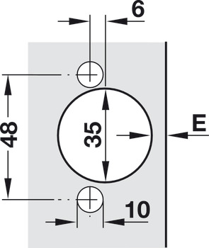 Red Jig Supplement-Hinge D35 48/6.0mm - view 2