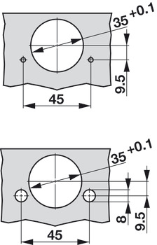 Tiomos PCC Pie Cut Crn Hinge Clk wo SC - view 3