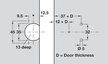 Aximat 300 180D Hinge SP Arm Qck - view 4