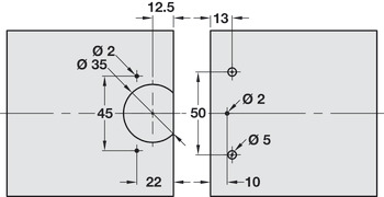 270D Hinge ExAxle w Short Arm NP - view 3