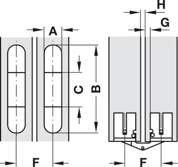 180D Concealed Hinge 14-16mm SF BPS - view 3