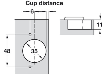 110D Concealed Hinge FO SF NP - view 4