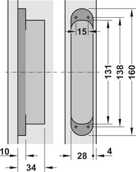 Tectus TE340 3D 180D Hinge MC (Fire Rated) - view 3