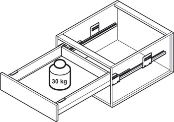 MX Slim A30 Drawer Set PTO 175/270mm Wht - view 3