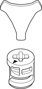 Minifix 15 Tightening Key Galvanised Steel - view 2