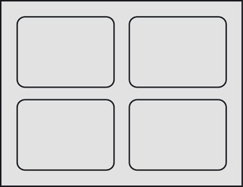 Variant-D 28mm Tray 4 Compartments Wht - view 3