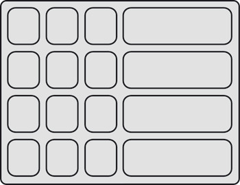 Variant-D 35mm Tray 16 Compartments Wht - view 3