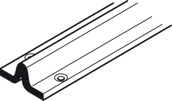 Straightaway 700 Bottom Track 2.1m Stainless Steel