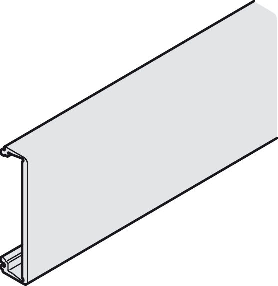Hawa Porta ClipOn Panel Anodised Silver Col 3.5m 940.60.735