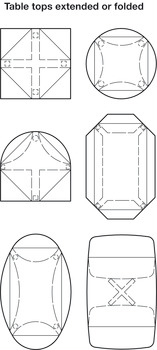 TKB Drop Leaf Table Fitting 20kg - view 4