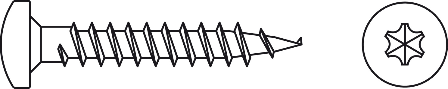 Hospa screw PH.TS gal.3.5x16mm - view 3