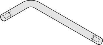 Hex Key SW5 Steel Glv - view 2