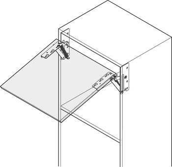 Swing Up Flap 90D Hinges Spr Both 2x180N - view 5