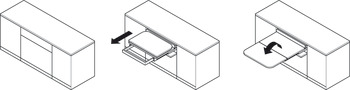 LUNCH PO Table Fitting 60kg 900mm Steel/Anodised - view 5