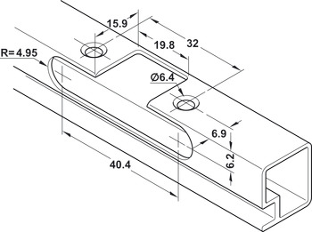 110D Concealed Hinge FO SF NP - view 5