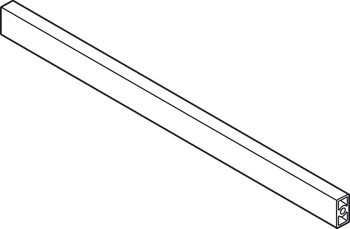 MXS Internal Drawer Cross Rail 1100mm Aluminium Wht - view 4