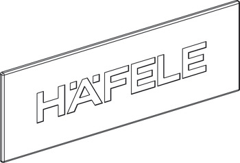 MXS Hafele Logo Cover Cap Plastic Wht 1pc - view 4