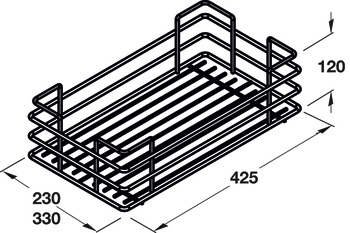 Hafele Lrd PO Set 400 1880-2180 Chrome Wire - view 3