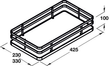 Hafele Lrd PO Set 300 1880-2180 Wht/Chrome - view 2