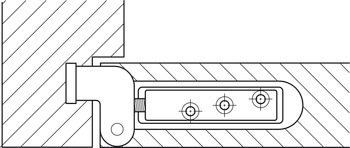 CIR Concealed Mortice Hinge Set Flush Dr - view 3