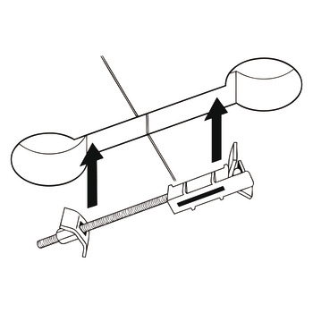 EasiBolt Holder 55x18x16mm Plastic Black - view 2