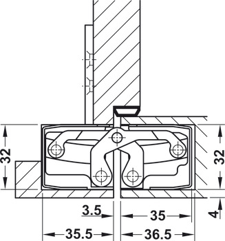Tectus TE540 3D 180D Hinge PBP - view 3