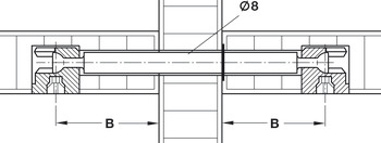 Minifix Dbl End Bolt 19/34mm Steel Galvanised - view 3