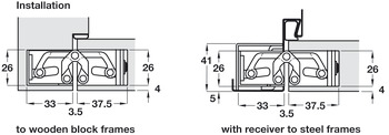 Tectus TE527 3D 180D Hinge MC Fire Rated - view 3