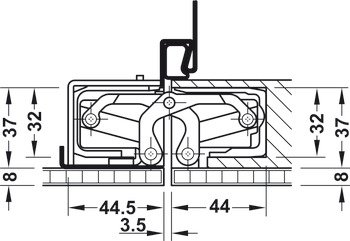 Tectus TE640 3D A8 180D Hinge PN - view 4