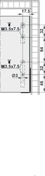 NPS Int Drawer Front Cover Cap 186mm Silver - view 3