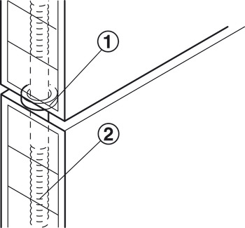 Door Panel Con.Bolt D4x70mm Steel CP - view 4