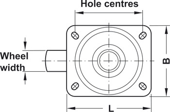 D125mm Castor Swivel without Brake Plastic Galvanised - view 5