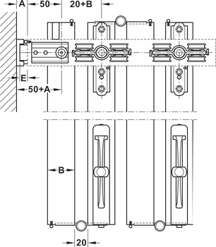 Slido W-Fo32 100T FitSet w Btm Trk Bas - view 3