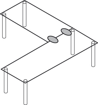 Table Top Connector Modular Zinc D.Grey - view 4