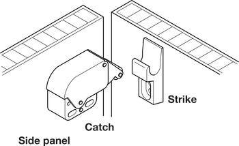 Mini-Latch Automatic Spring Catch Steel NP - view 2