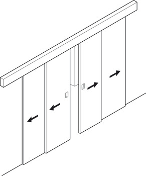 Hawa Telescopic 40/4 Fitting Set - view 4