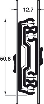 3320-50 BB Drawer Runner Full 59kg 450mm Bright Zinc Plated - view 3