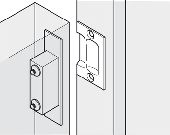 Mortice Adj Roller Catch 25mm SSS - view 3