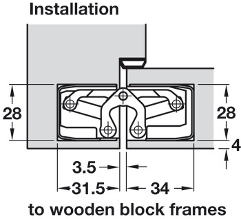Tectus TE340 3D 180D Hinge MC (Fire Rated) - view 5