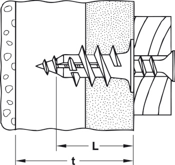 Fischer GK Plasterboard Dowel Nylon - view 3