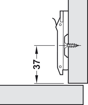 Hafele 3mm M.Plt Qck Cruci Hos Zinc Alloy NP - view 4