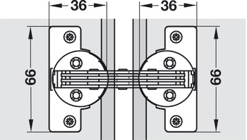 Mitred Flap Hinge 120D for 22.5D App - view 3