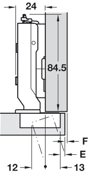 Tiomos 95D Hinge Clk FO+ SF w SC NP - view 2