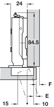 Tiomos 95D Hinge Clk FO DF w SC NP - view 2