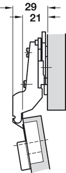 Nexix Tipmatic 100D Hinge Clk HO/TO Hos - view 2