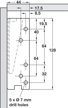 Swing Up Flap 90D Hinges Spr Both 2x180N - view 4