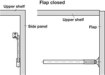 Lid Stay Arretop 200mm Steel NP - view 4