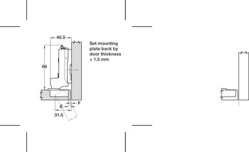 Tiomos 120D Hinge Clk INS SF wo SC NP - view 3
