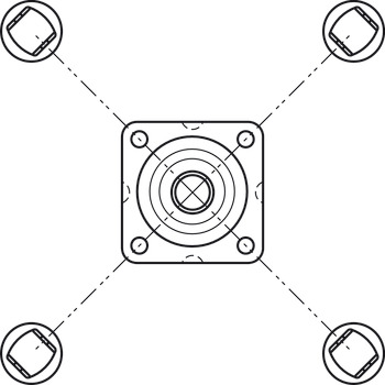 Turntable BB 360D 50kg 57mm Steel Galvanised - view 3