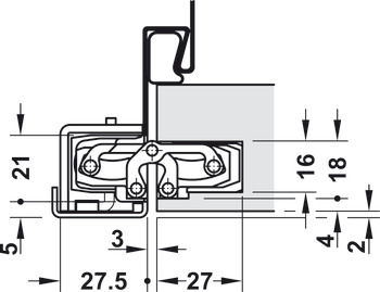Tectus TE240 3D 180D Hinge MC (Fire Rated) - view 4